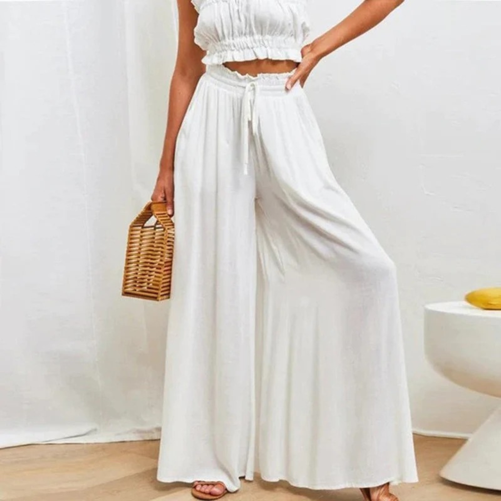 Sibylle | Damen Elegante Sommerhose Hohe Taille Modern