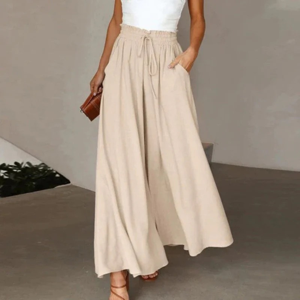 Sibylle | Damen Elegante Sommerhose Hohe Taille Modern
