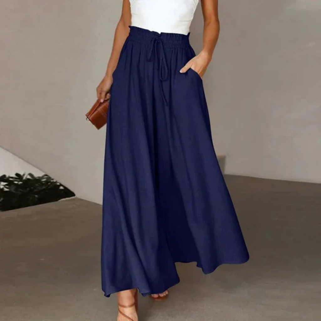 Sibylle | Damen Elegante Sommerhose Hohe Taille Modern