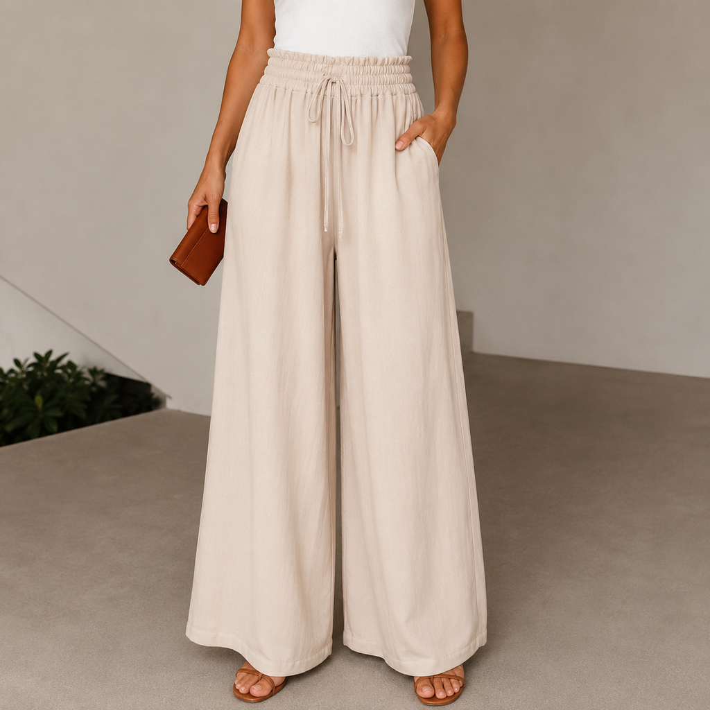 Sibylle | Damen Elegante Sommerhose Hohe Taille Modern