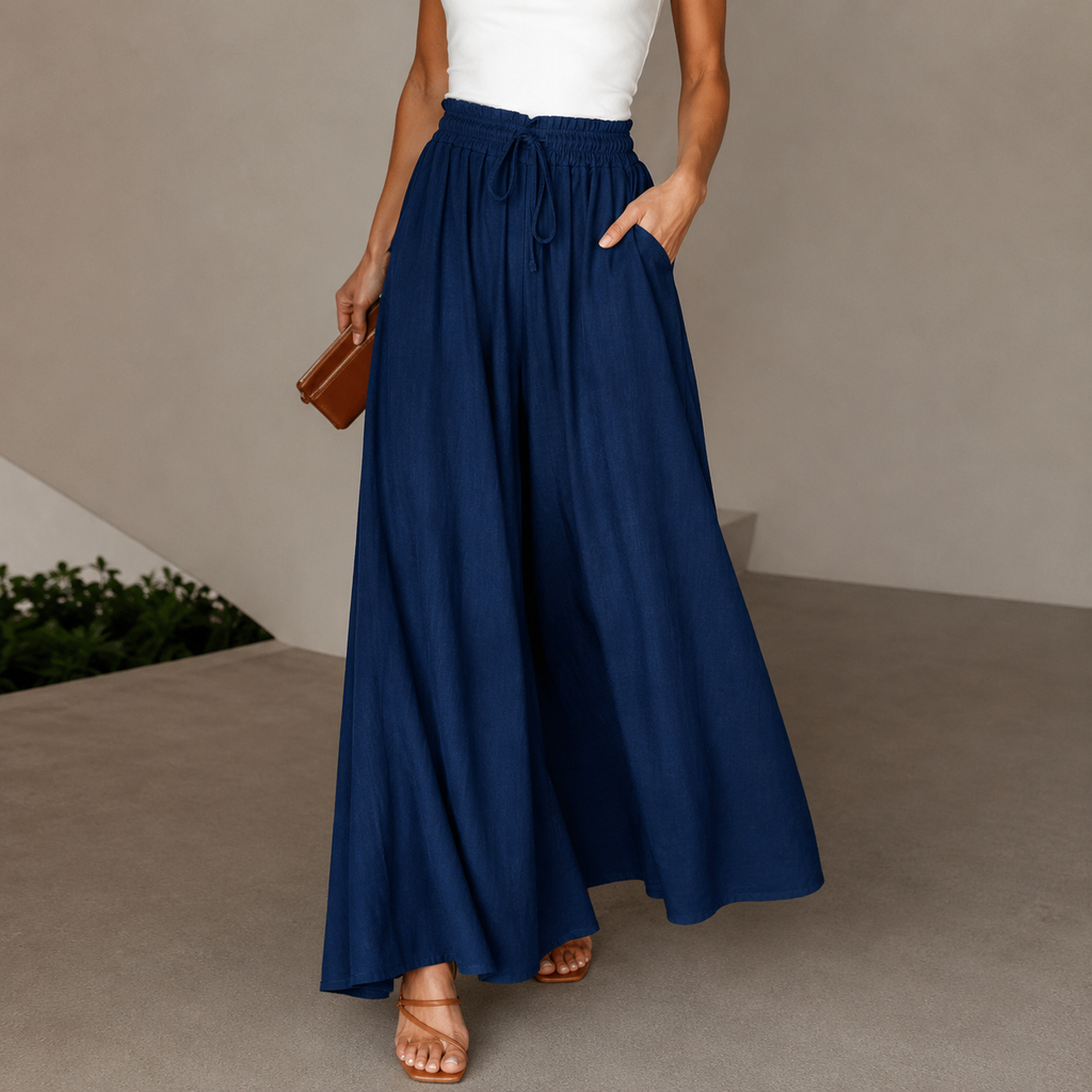 Sibylle | Damen Elegante Sommerhose Hohe Taille Modern