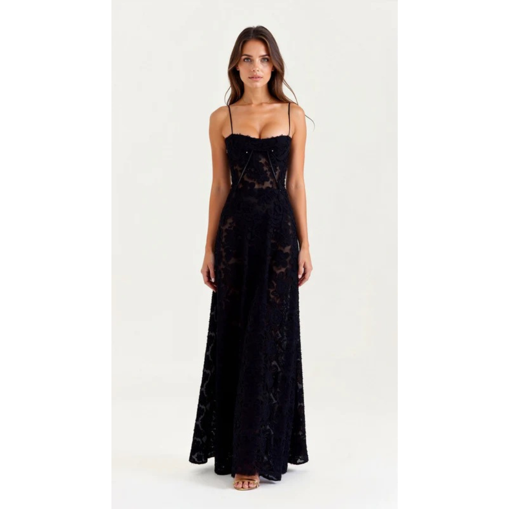Sienna | Damen Maxi Kleid Für Hochzeitsgast Bustier Stil