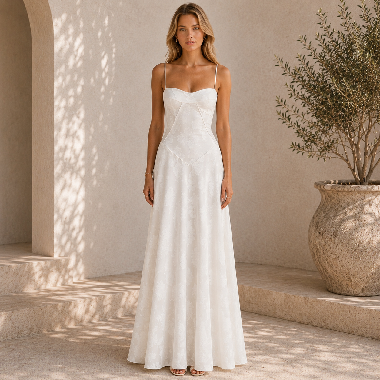 Sienna | Damen Maxi Kleid Für Hochzeitsgast Bustier Stil