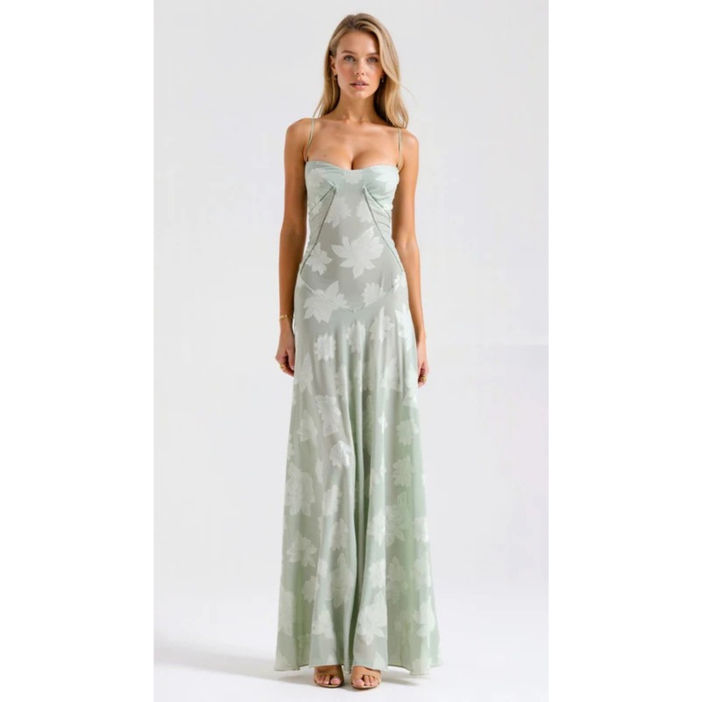 Sienna | Damen Maxi Kleid Für Hochzeitsgast Bustier Stil