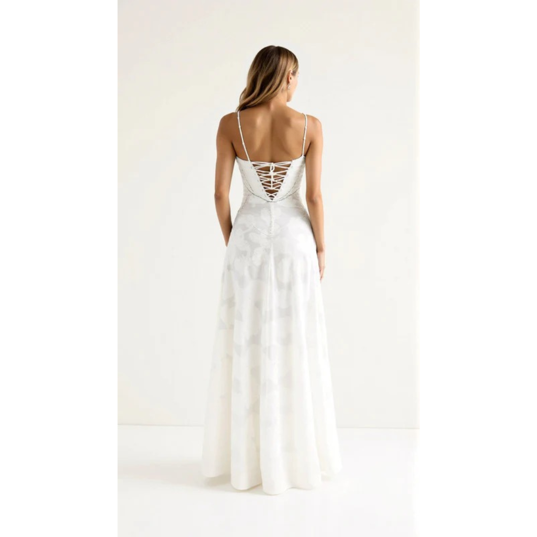 Sienna | Damen Maxi Kleid Für Hochzeitsgast Bustier Stil