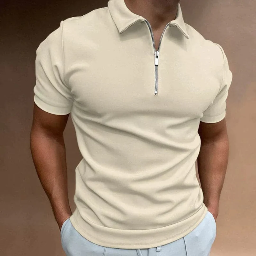 Silvan | Herren Poloshirt Reißverschluss Sommer