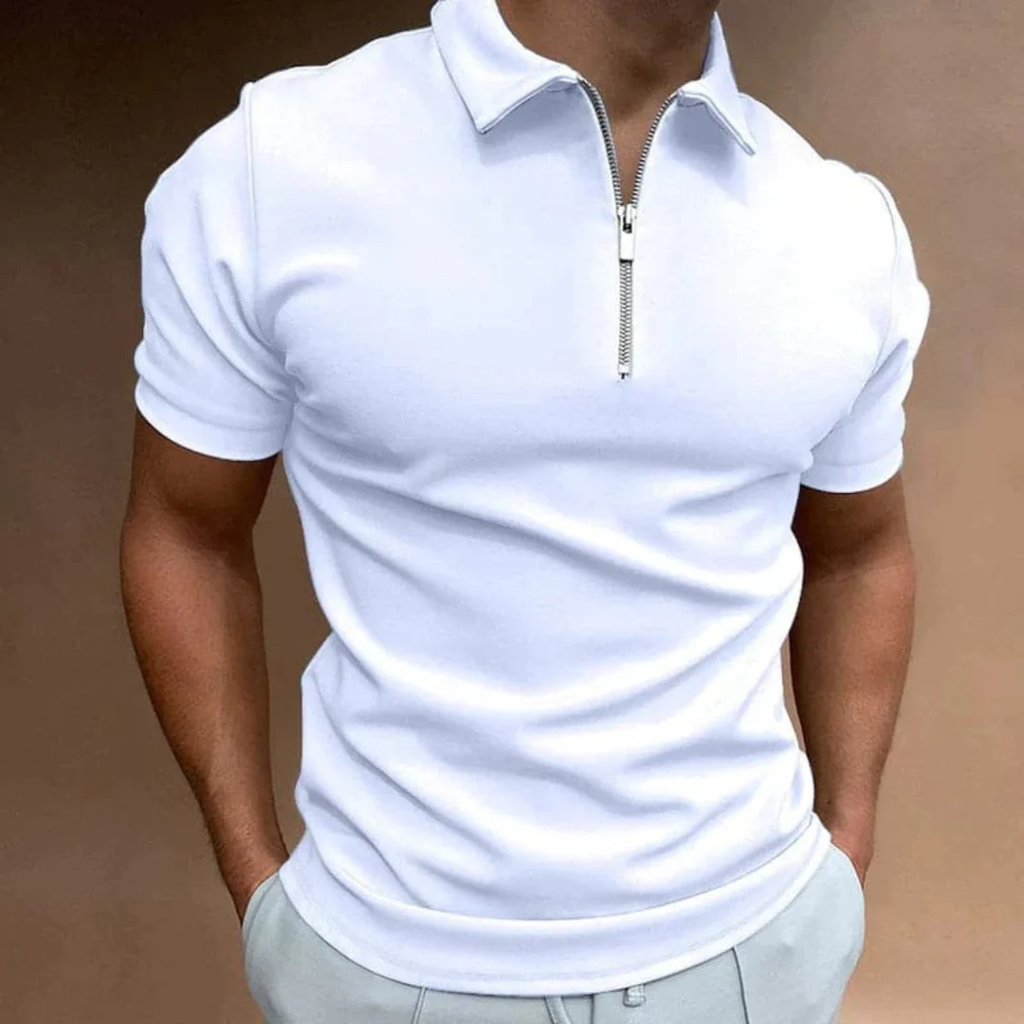 Silvan | Herren Poloshirt Reißverschluss Sommer