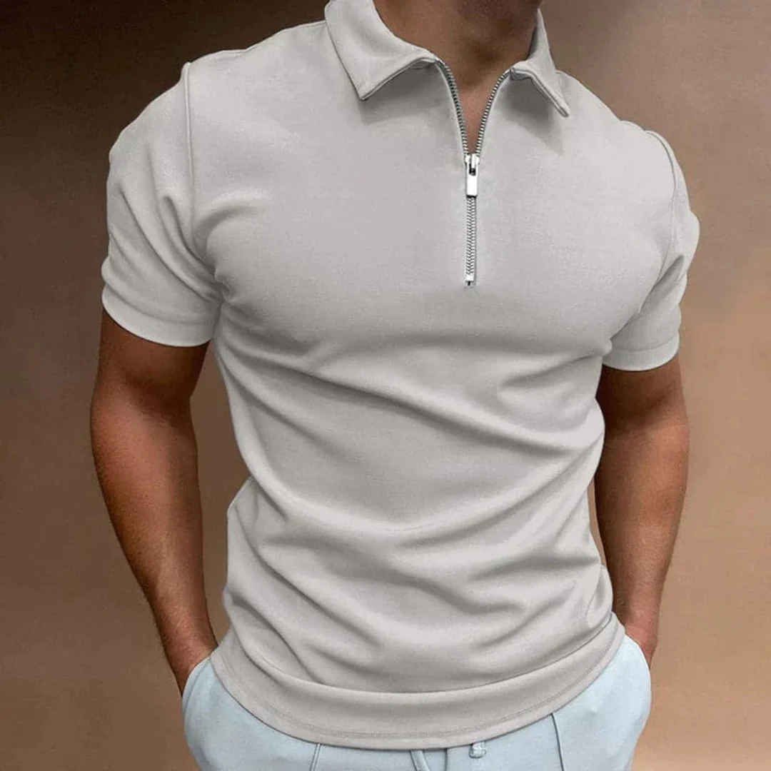 Silvan | Herren Poloshirt Reißverschluss Sommer