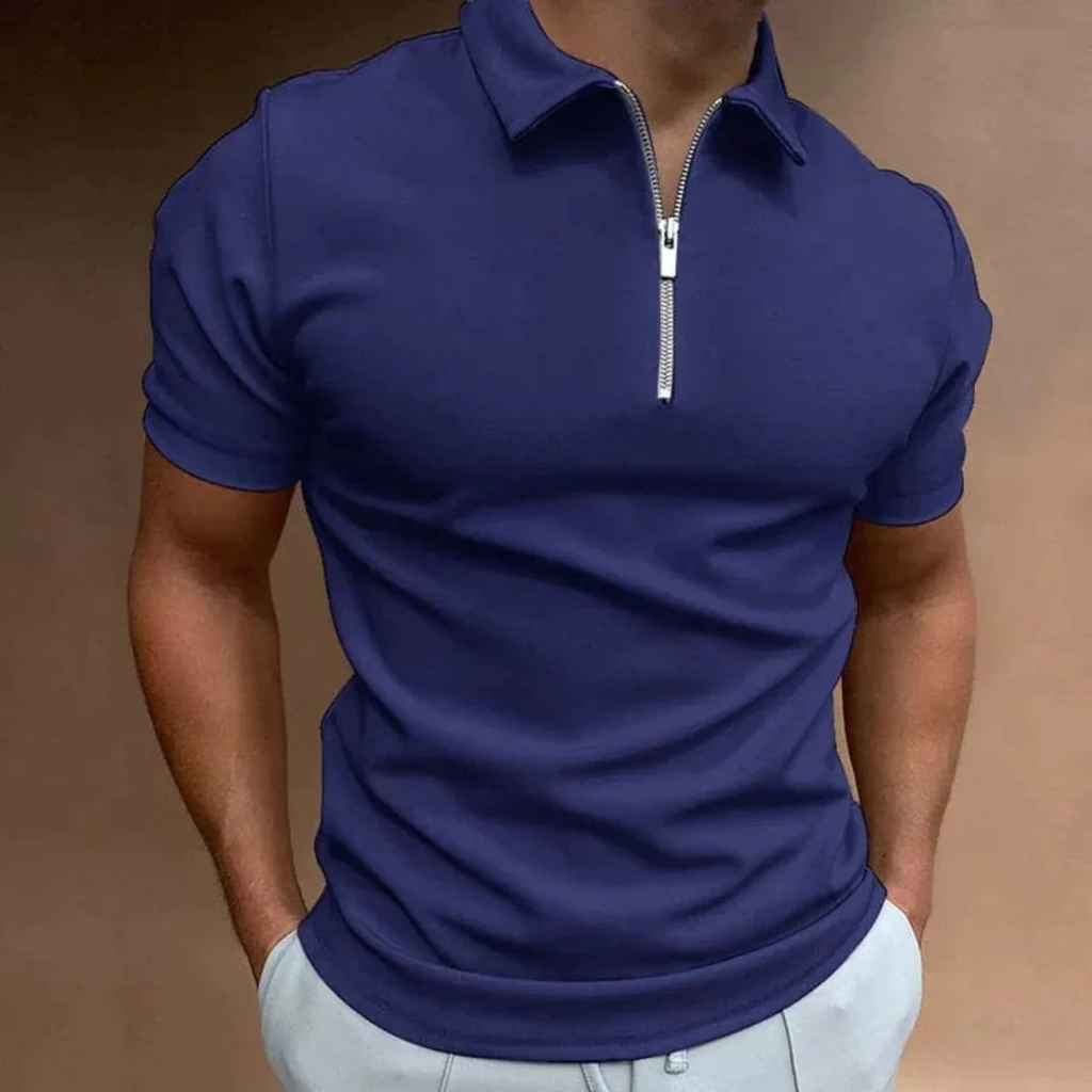 Silvan | Herren Poloshirt Reißverschluss Sommer
