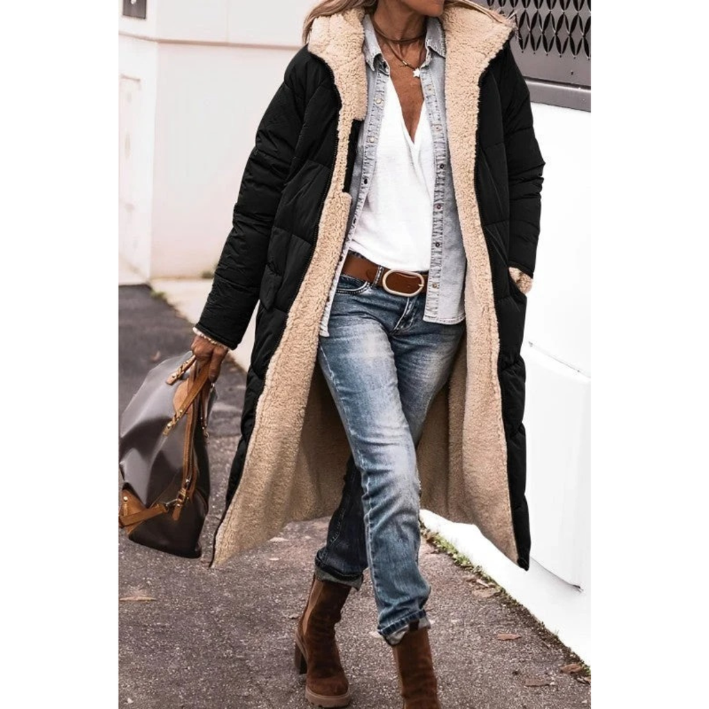 Silvia | Damen Winterjacke mit langem Schnitt