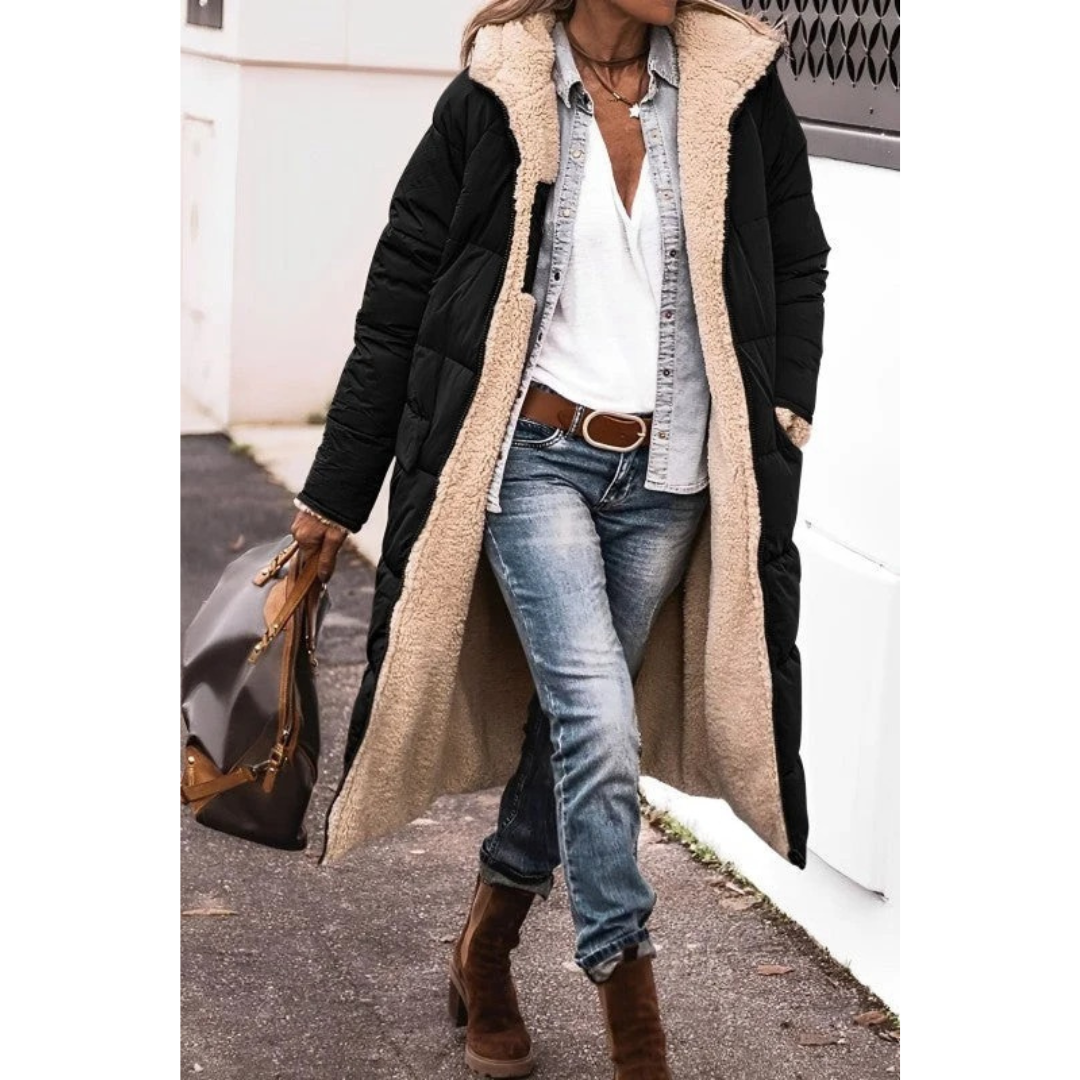 Silvia | Damen Winterjacke mit langem Schnitt