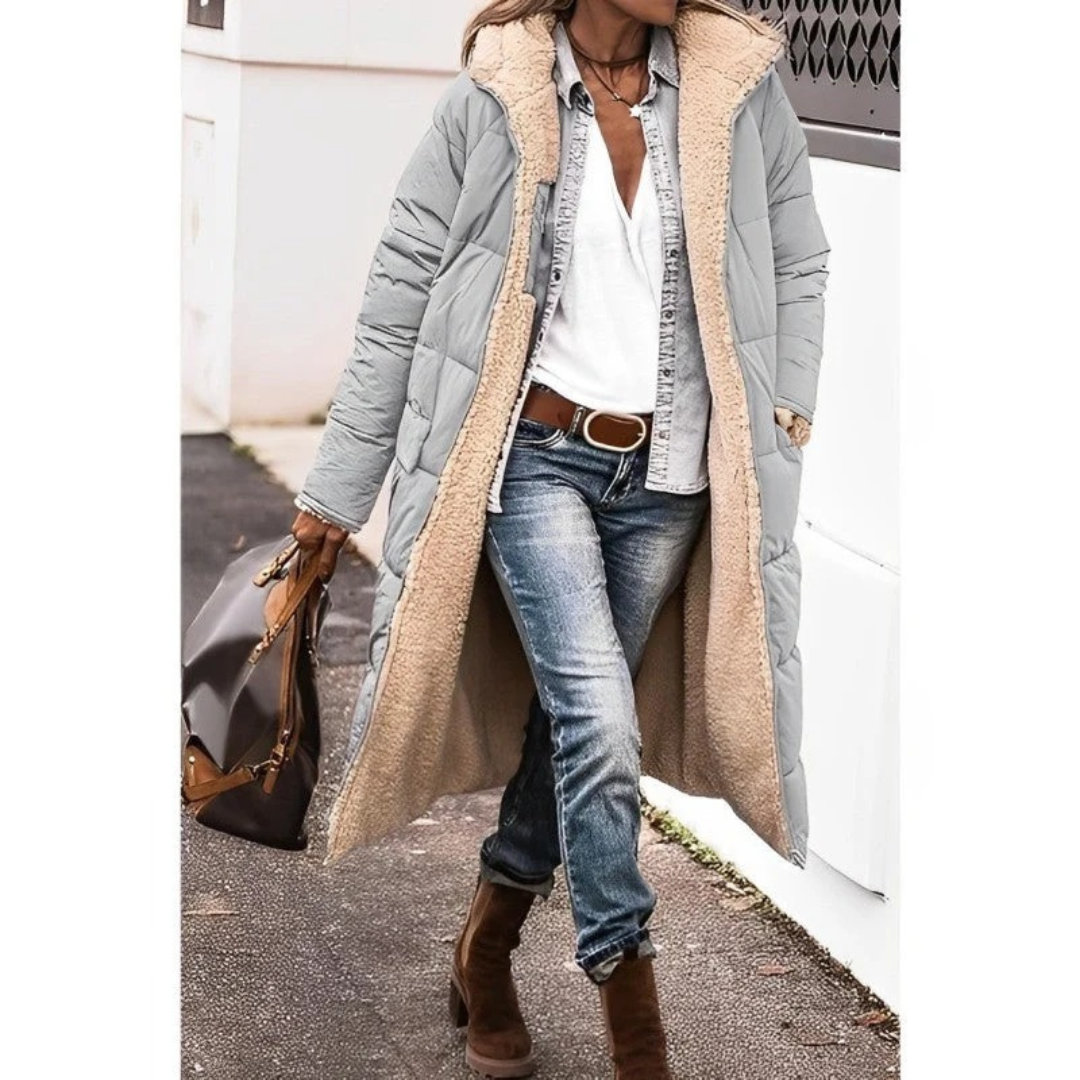 Silvia | Damen Winterjacke mit langem Schnitt