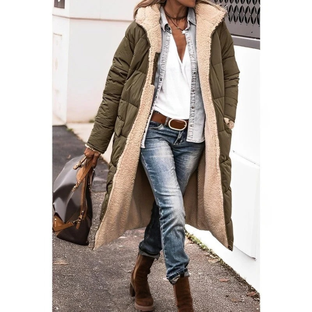 Silvia | Damen Winterjacke mit langem Schnitt