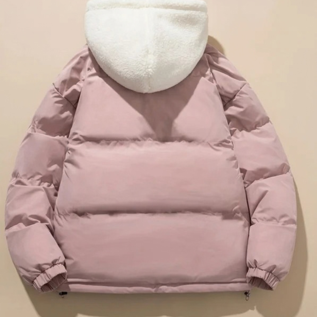 Simone | Damen Winterjacke mit Kapuze und Fleece Design