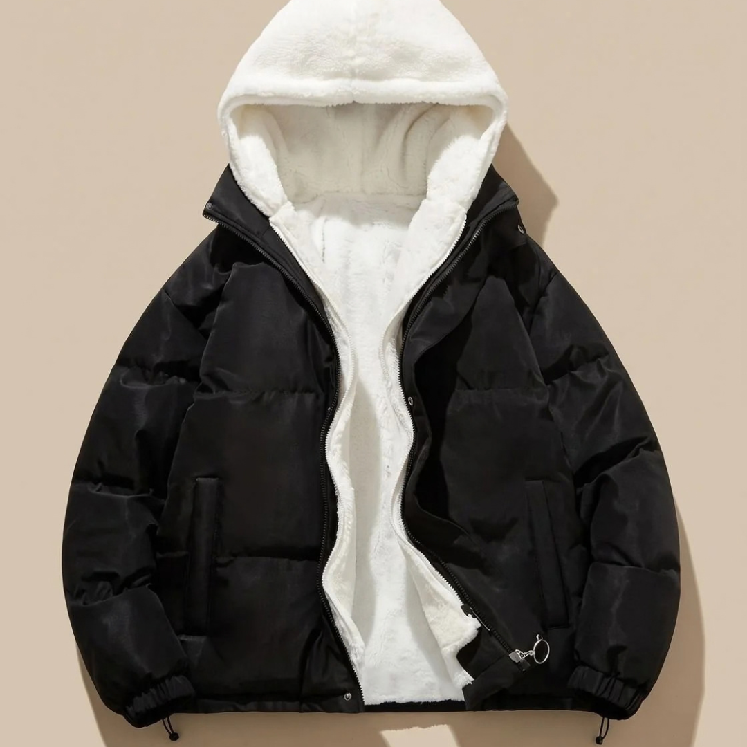 Simone | Damen Winterjacke mit Kapuze und Fleece Design