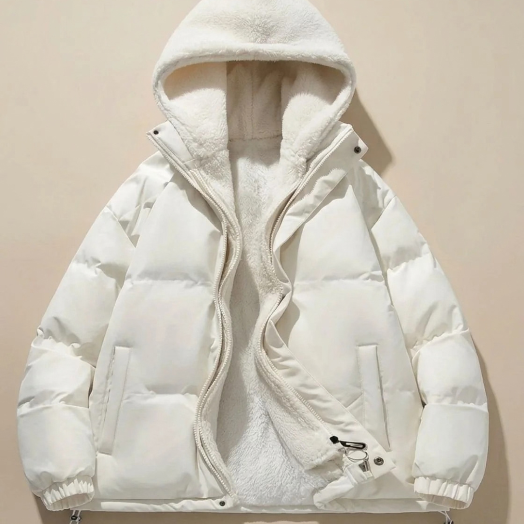 Simone | Damen Winterjacke mit Kapuze und Fleece Design