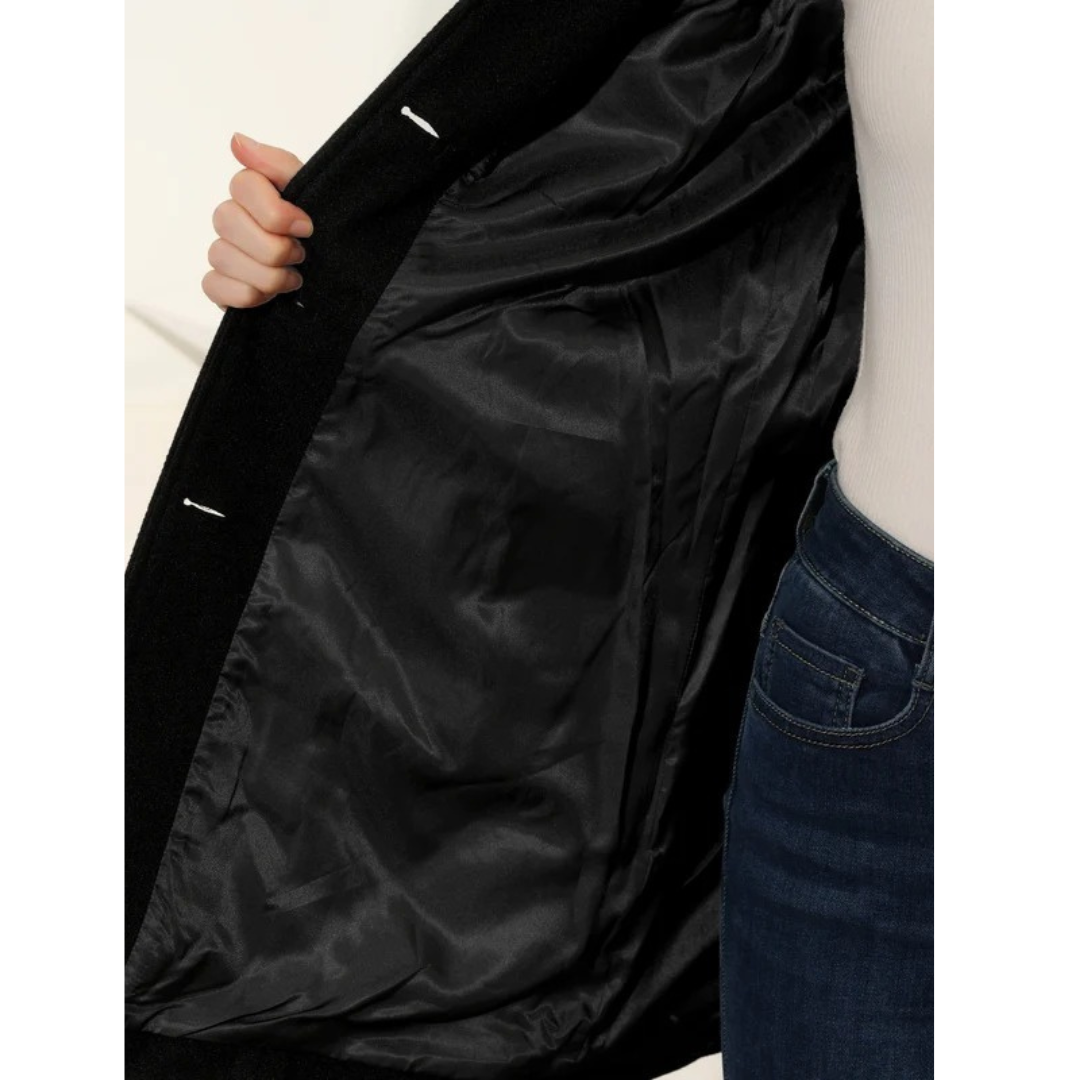 Sina | Damen Klassische Trench Coat mit Knopfleiste