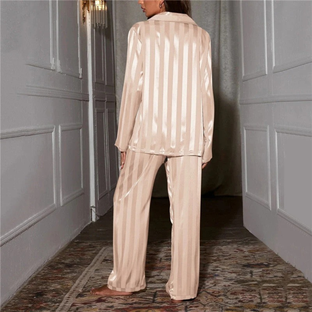 Sina | Damen Pyjama mit Langarm und Hose