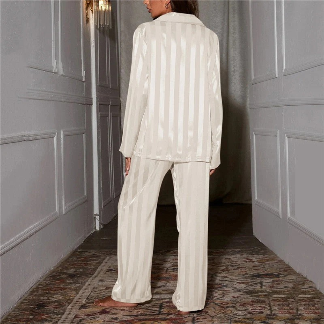 Sina | Damen Pyjama mit Langarm und Hose