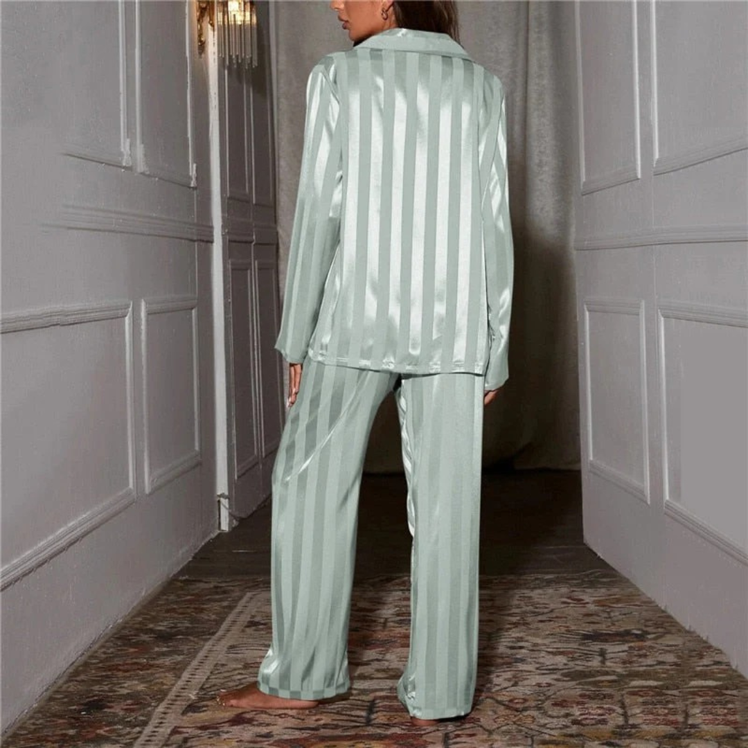 Sina | Damen Pyjama mit Langarm und Hose