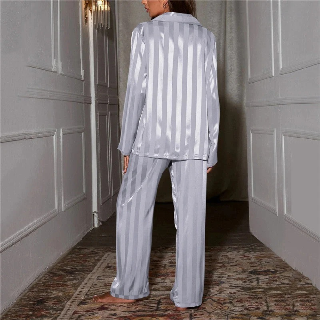 Sina | Damen Pyjama mit Langarm und Hose
