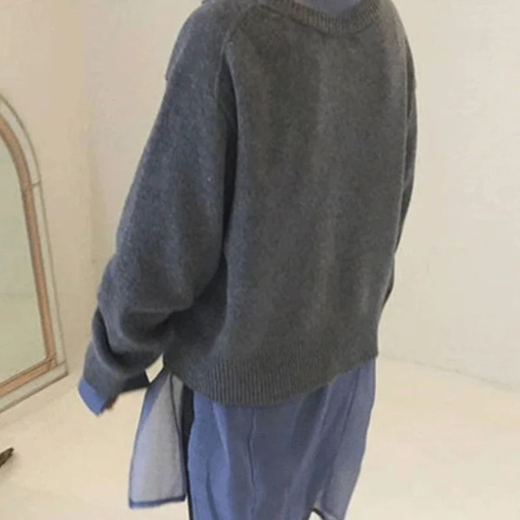 Solveig | Damen Strickjacke mit Knöpfen und Strick Optik