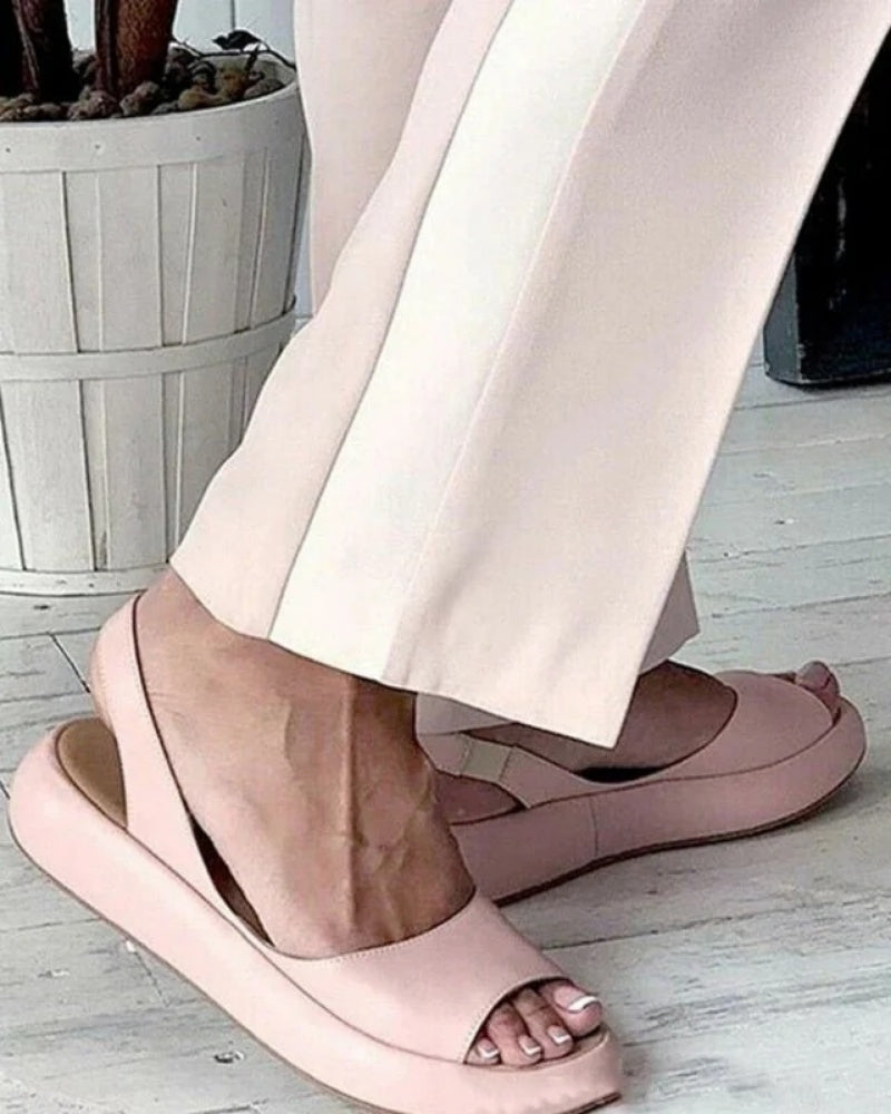 Sommer Sandalen für Damen mit geformtem Fußbett | Offene Riemchen