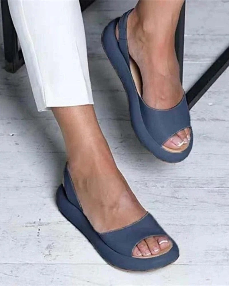 Sommer Sandalen für Damen mit geformtem Fußbett | Offene Riemchen