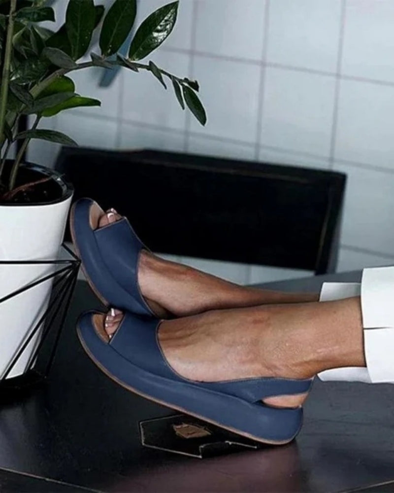 Sommer Sandalen für Damen mit geformtem Fußbett | Offene Riemchen