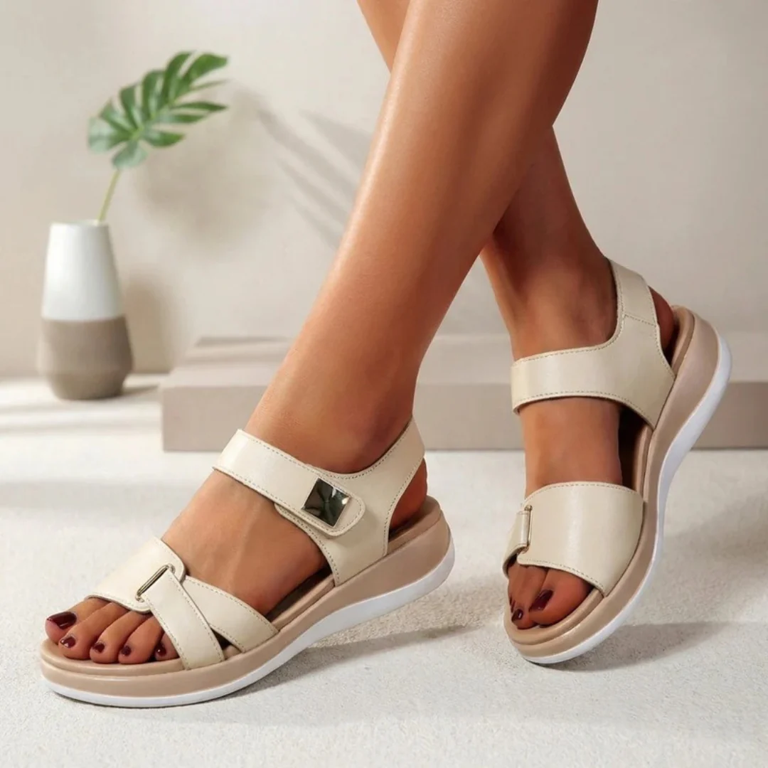 Sonia | Damen Bequeme Sandalen mit Plateau