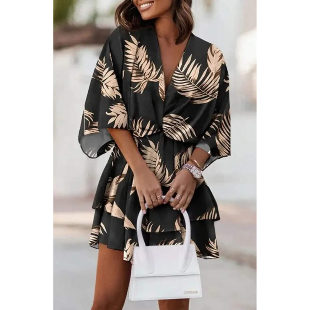 Sophie | Damen Leichtes Boho Cocktailkleid