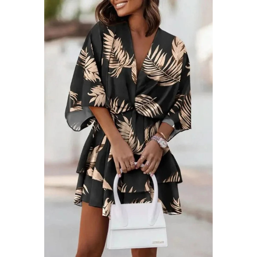 Sophie | Damen Leichtes Boho Cocktailkleid