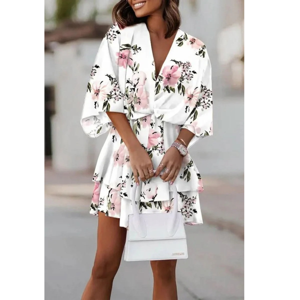 Sophie | Damen Leichtes Boho Cocktailkleid