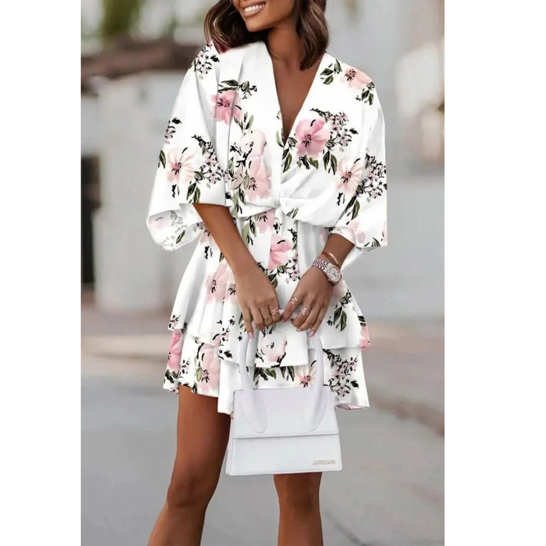 Sophie | Damen Leichtes Boho Cocktailkleid