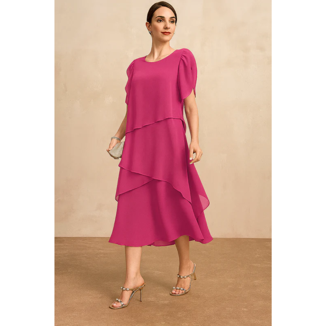 Soreya | Damen Midi Sommerkleid Für Alltag