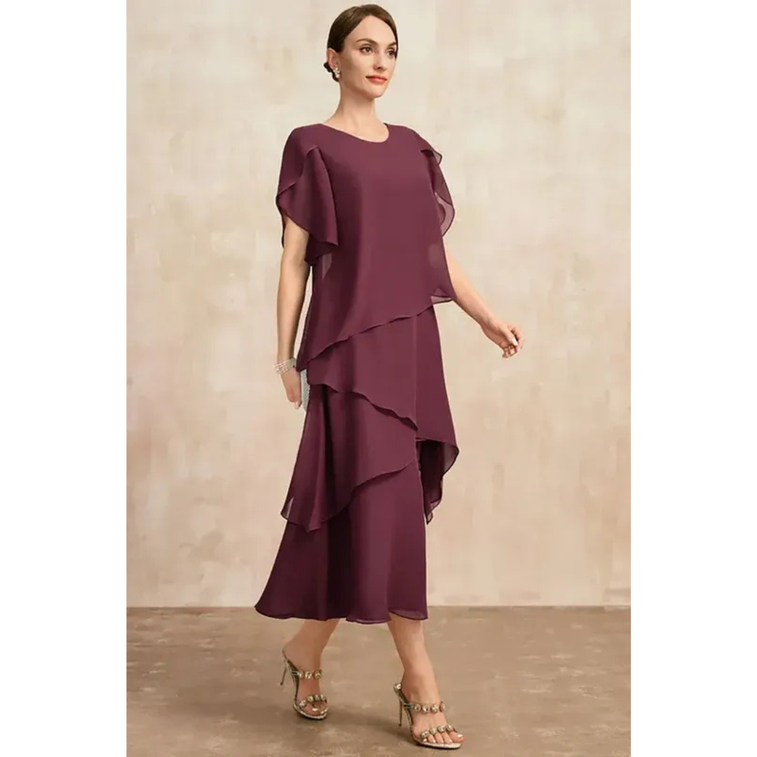 Soreya | Damen Midi Sommerkleid Für Alltag