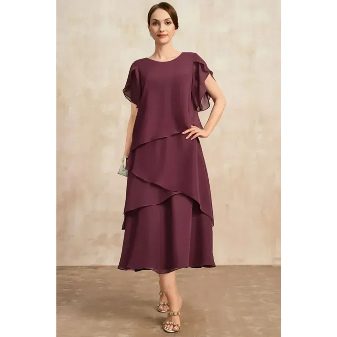 Soreya | Damen Midi Sommerkleid Für Alltag