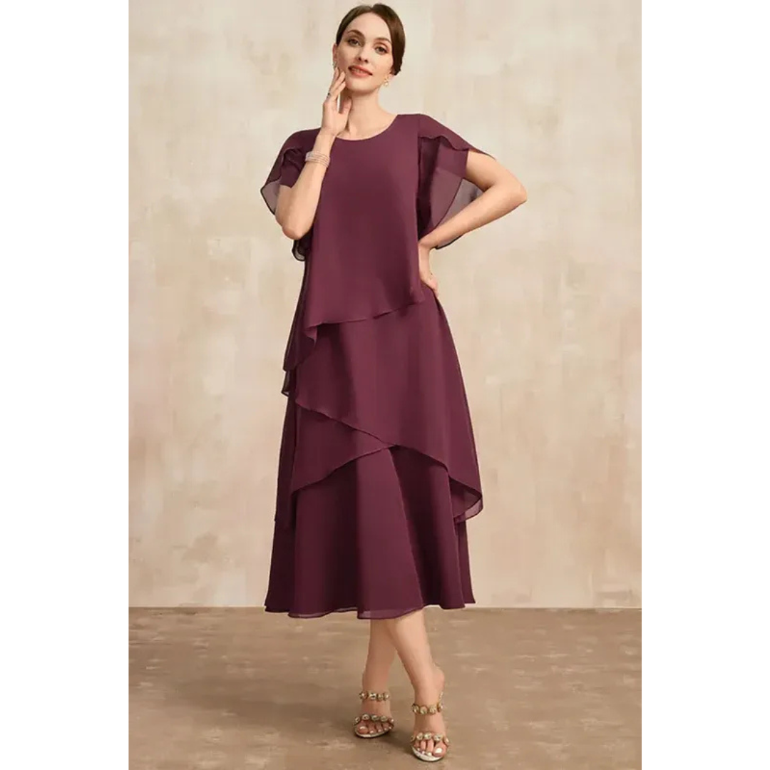 Soreya | Damen Midi Sommerkleid Für Alltag