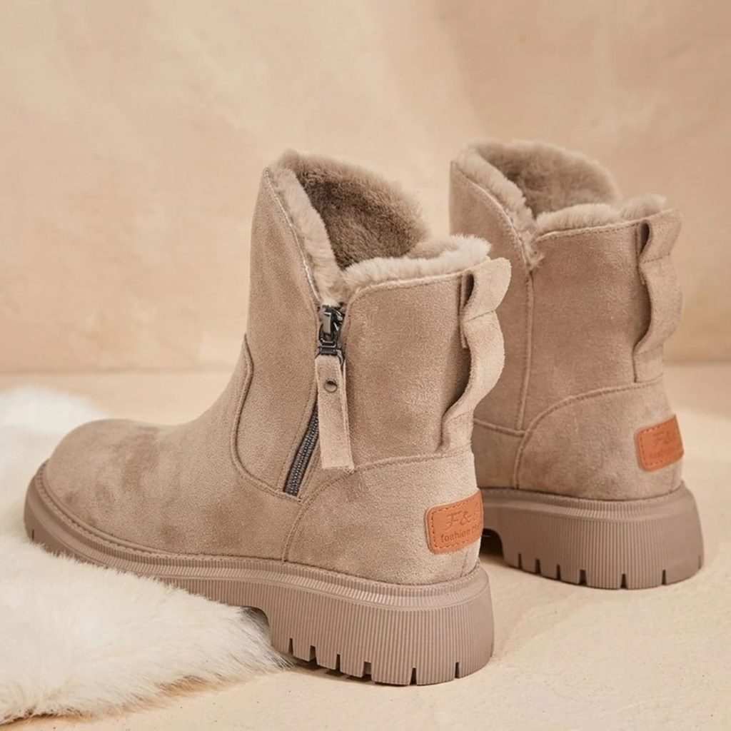 Susanne | Damen Orthopädische Stiefeletten mit Fleece und Plateau