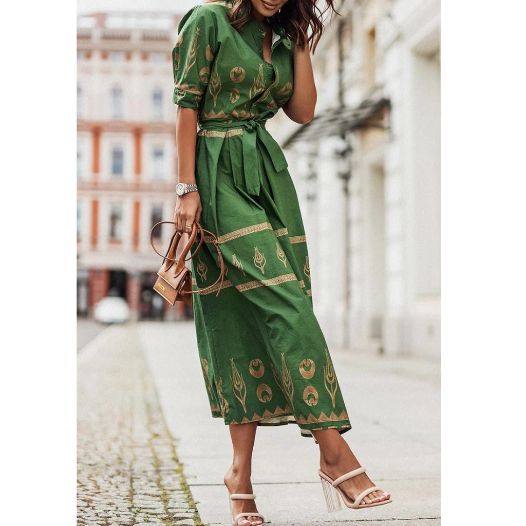 Svea | Damen Sommer Boho Midikleid