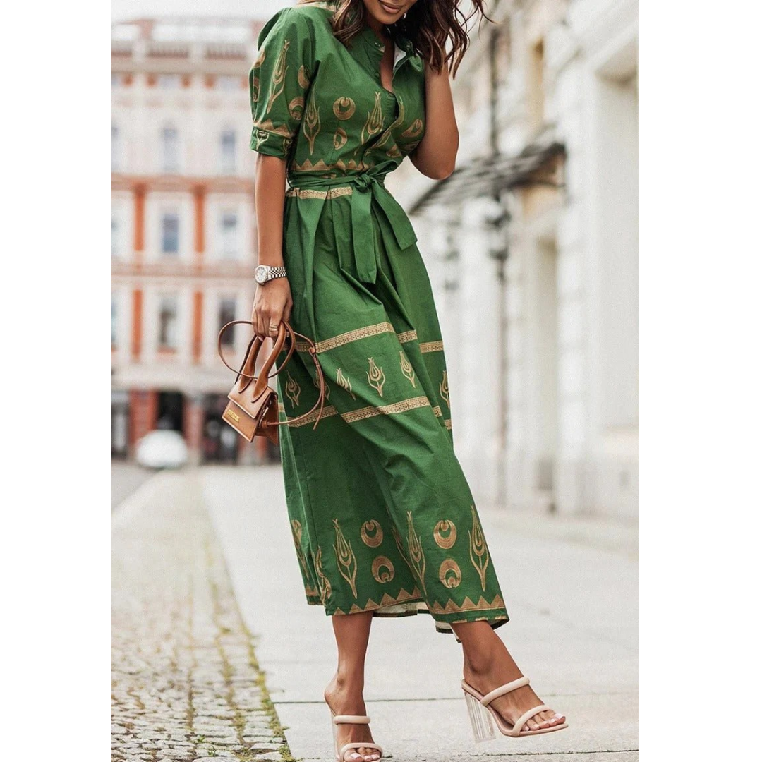 Svea | Damen Sommer Boho Midikleid