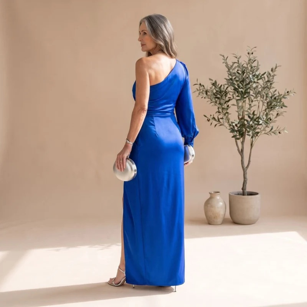 Svenja | Damen Abendkleid mit Ein-Schulter-Design