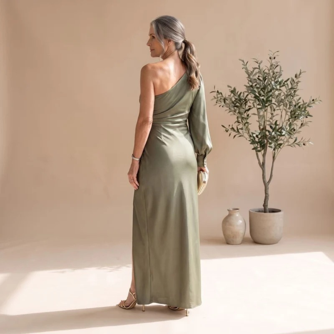 Svenja | Damen Abendkleid mit Ein-Schulter-Design