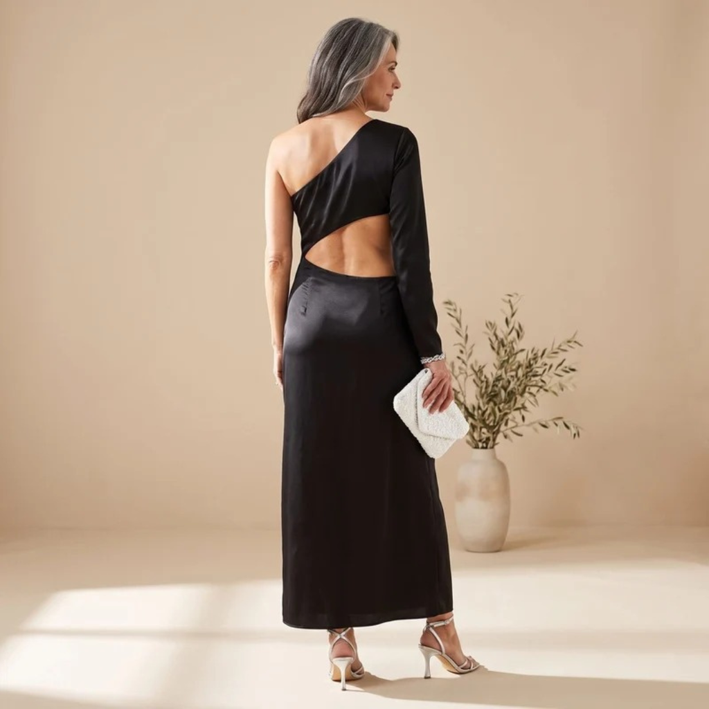 Svenja | Damen Abendkleid mit Ein-Schulter-Design
