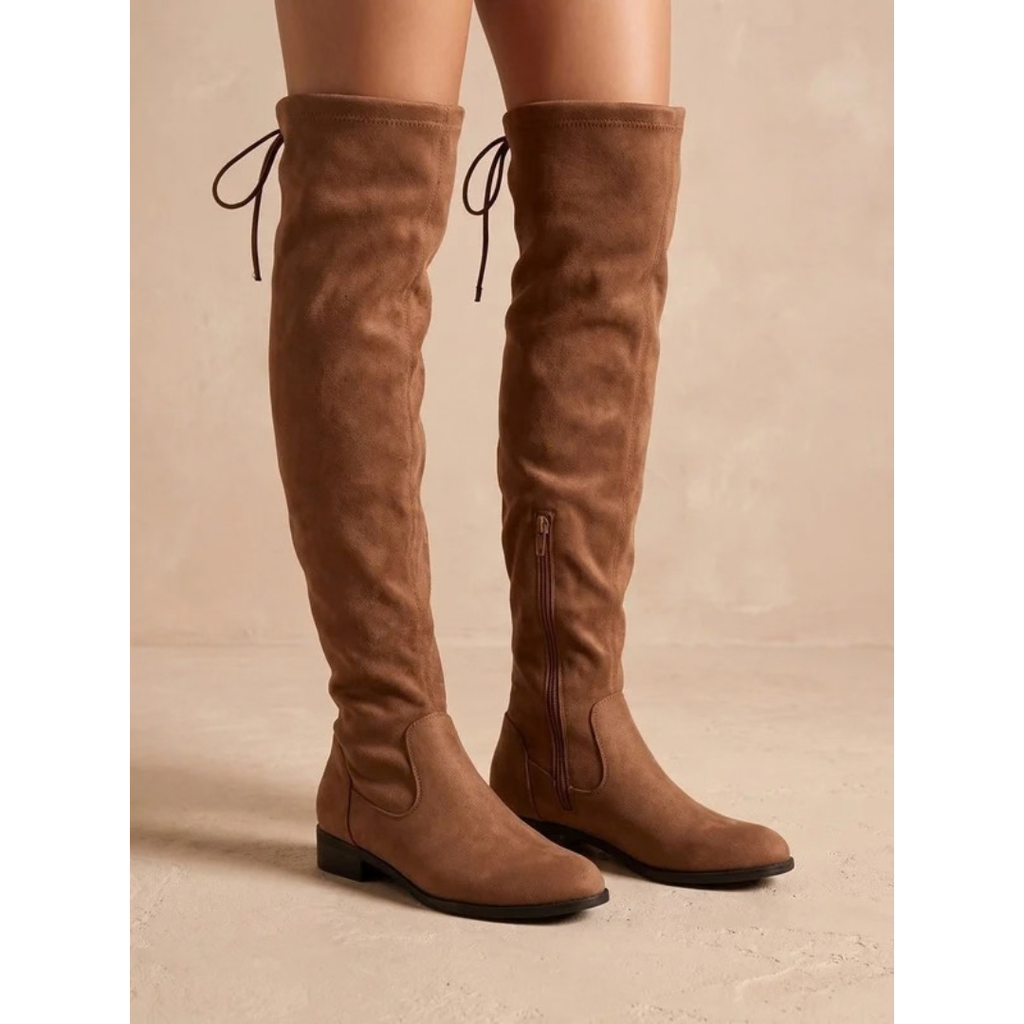 Sybille | Damen Orthopädische Overknee Stiefel mit Reißverschluss