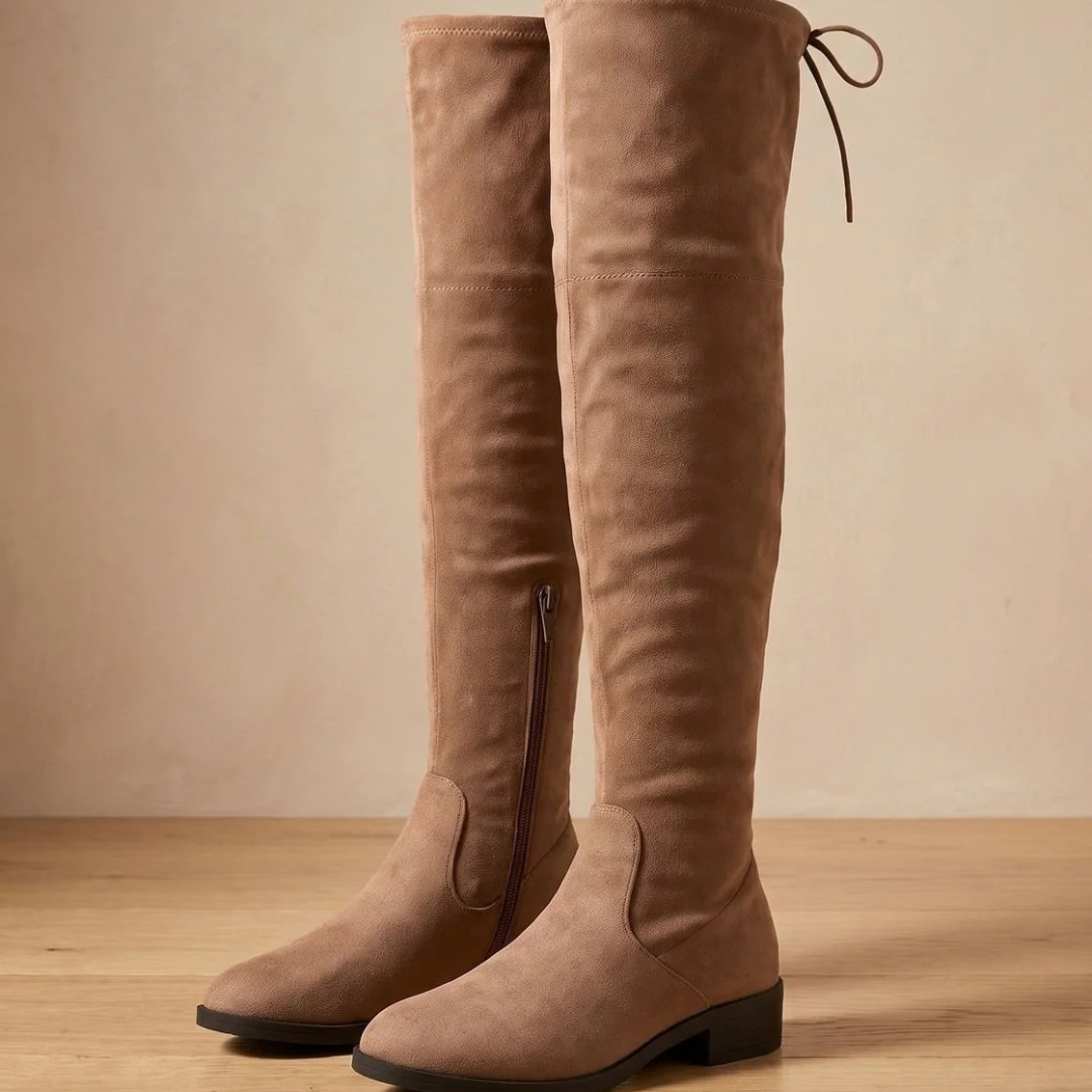 Sybille | Damen Orthopädische Overknee Stiefel mit Reißverschluss