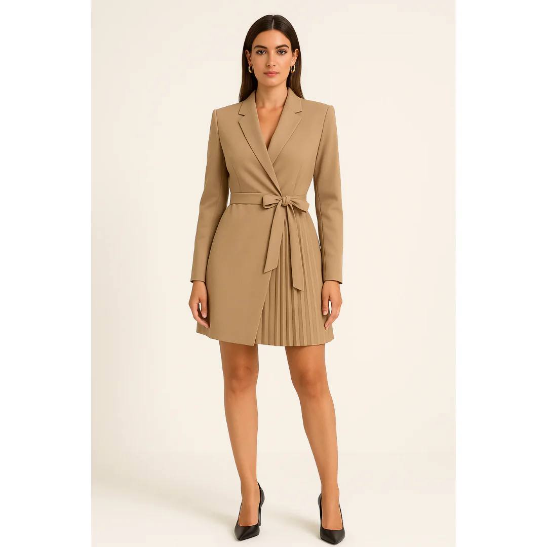 Tabea | Damen Minikleid Wickel Zeitloser Stil