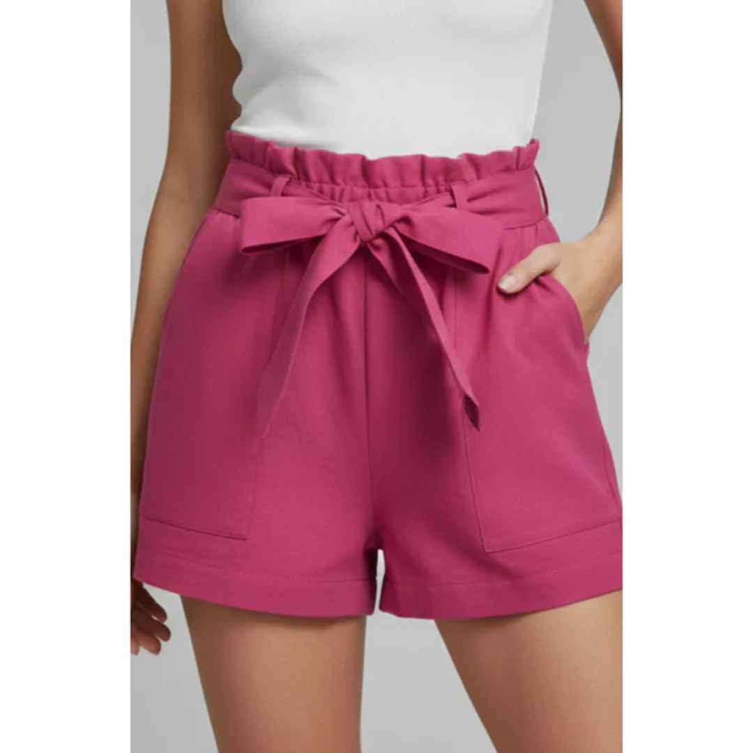 Talia | Damen Shorts Mit Bindebund Für Sommer