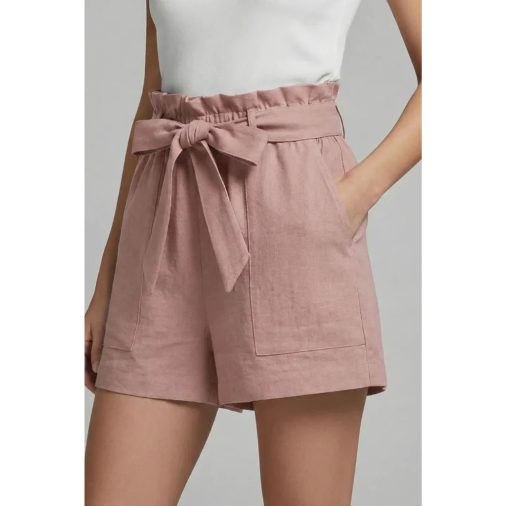 Talia | Damen Shorts Mit Bindebund Für Sommer