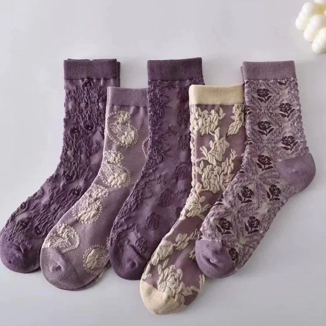 Tamara | Damen Trachtensocken mit Blumen